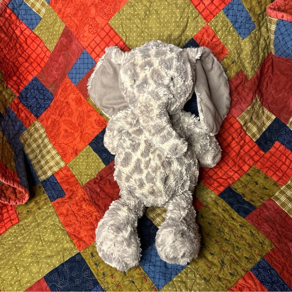 Jellycat Gray Dapple Elephant Stuffed Animal